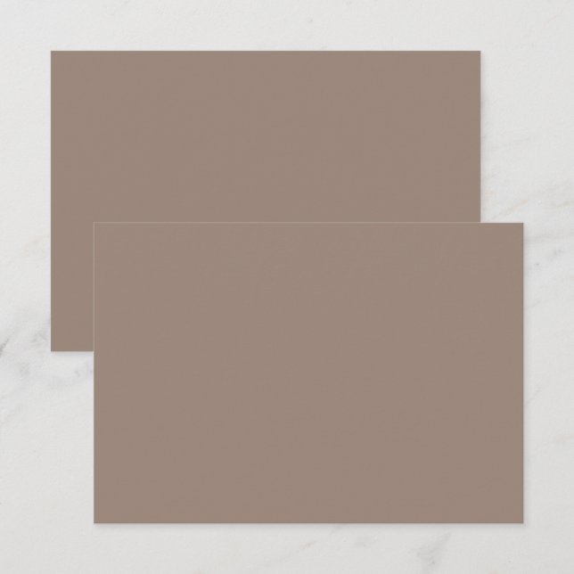 eine braune Mauer mit Dankeskarte (Vorne/Hinten)