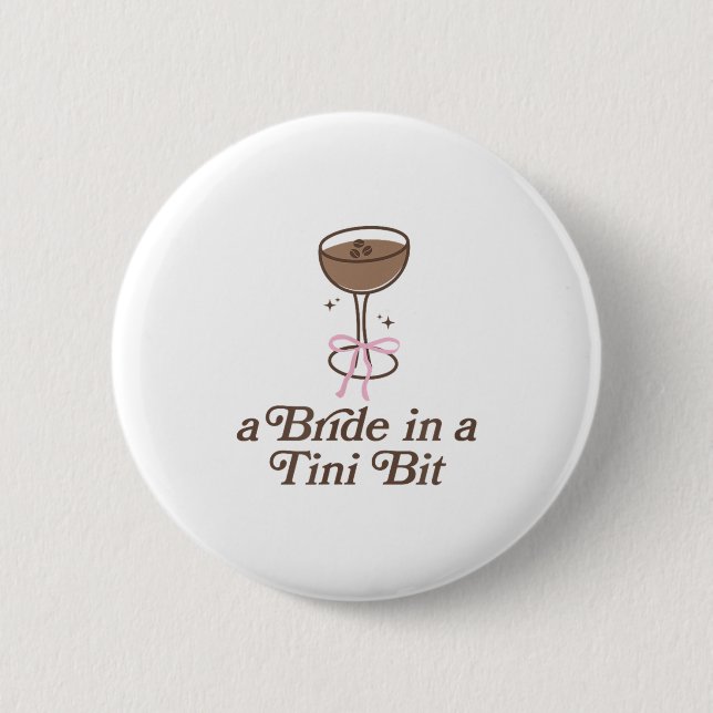Eine Braut in einem Tini-Bit-Schwanz Bow Coquette  Button (Vorderseite)