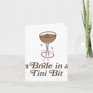 Eine Braut in einem Tini-Bit-Schwanz Bow Coquette  Karte