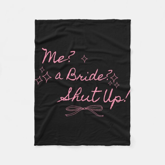 Eine Braut schaltet Junggeselinnen-Abschied Bridal Fleecedecke (Vorderseite)