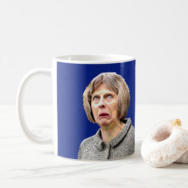 EINE BREXIT TASSE. Spaß Theresa kann Brexit Kaffeetasse (Mit Donut)