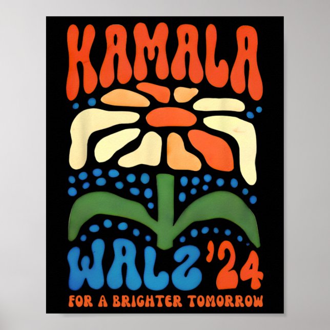 Eine Brighter Tomorrow Boho Ästhetik Kamala Waltz  Poster (Vorne)