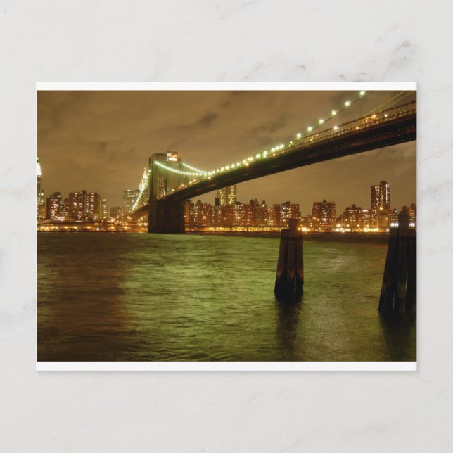Eine Brücke von der Brooklyn Postkarte (Vorderseite)