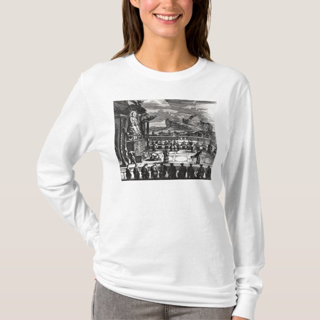 Eine buddhistische Zeremonie von, 'Indiae T-Shirt (Vorderseite)
