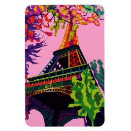 Eine bunte Feier zum Eiffelturm Magnet