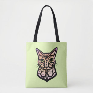 Eine bunte Katze #1 Tasche