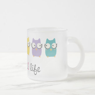 Eine bunte Leben-Tasse oder -glas Mattglastasse