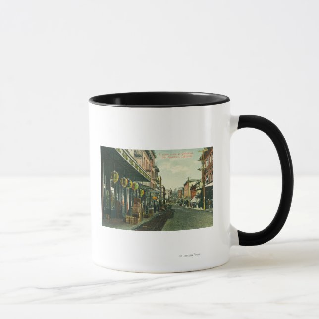 Eine Chinatown Street-Szene Tasse (Rechts)