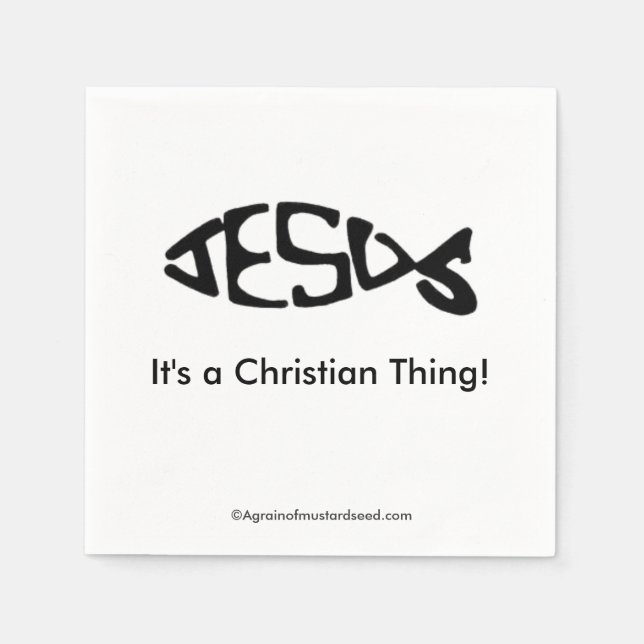 Eine Christliche Sache Serviette (Vorderseite)