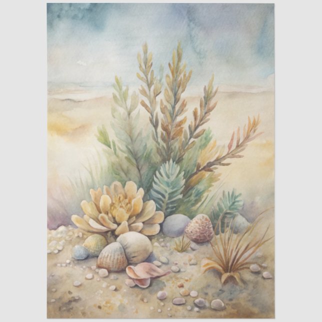 Eine Coastal Series Design 35 Seidenpapier (Vorderseite)