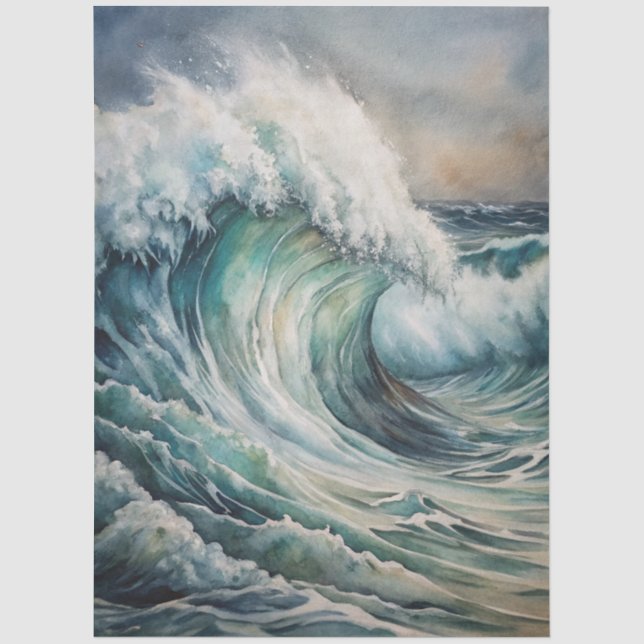 Eine Coastal Series Design 41 Seidenpapier (Vorderseite)