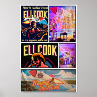 Eine Collage aus einem Musikkonzert