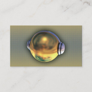 Eine coole 3D DJ Logo-Geschäftskarte Visitenkarte