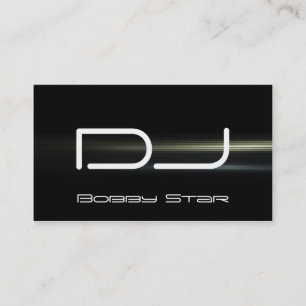 Eine coole Blaulaser-Geschäftskarte DJ moderne Visitenkarte