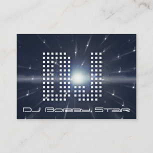 Eine coole DJ spacewarp Geschäftskarte Visitenkarte