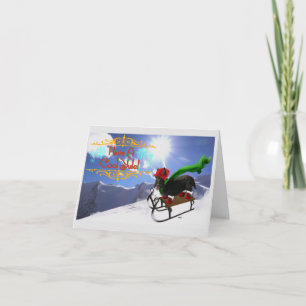 Eine Coole Weihnachten-Urlaubskarte Karte
