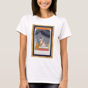 Eine Dame auf einem Schwingen, Kangra, T-Shirt