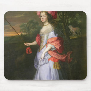 Eine Dame im Maskerade-Kostüm, c.1679 Mousepad