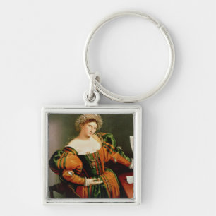Eine Dame mit einem Zeichnen von Lucretia, Schlüsselanhänger