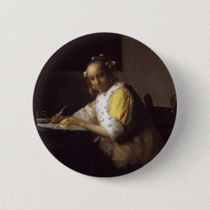 Eine Dame Writing Button