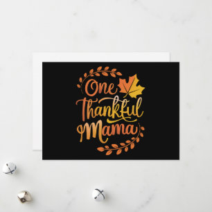 Eine dankbare Mama Niedlicher Herbst Erntedank Her Feiertagskarte