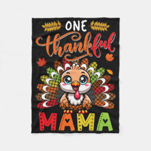 Eine dankbare Mama Thanksgiving Familien Team Lust Fleecedecke