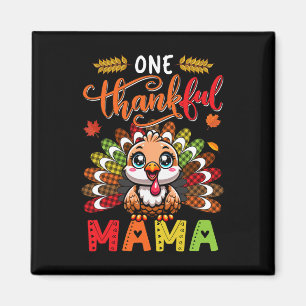 Eine dankbare Mama Thanksgiving-Familien-Team Lust Magnet