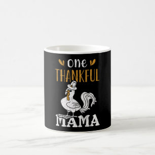 Eine dankbare Mama Truthahn Erntedankfest Oma Groß Kaffeetasse