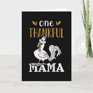 Eine dankbare Mama Truthahn Erntedankfest Oma Groß Karte