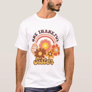 Eine dankbare sechste Halloween Groovy Fall Saison T-Shirt