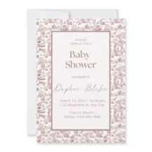 Eine Darling Ankunft Baby Dusche Einladung