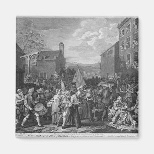 Eine Darstellung des März des Schutzes Magnet