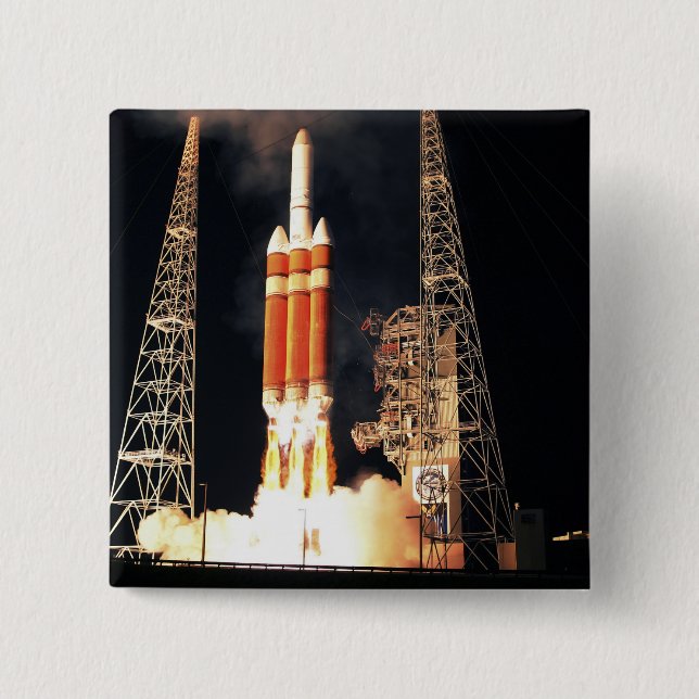 Eine Delta-IV-Rakete hebt ab Button (Vorderseite)
