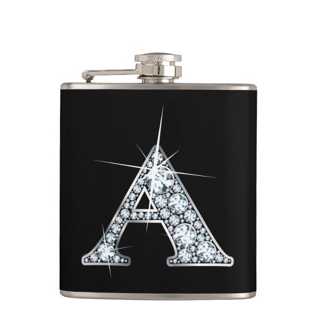 Eine "Diamant Bling"-Flasche Flachmann (Vorderseite)