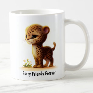 Eine digitale Malerei einer Niedlichen Geparden Kaffeetasse