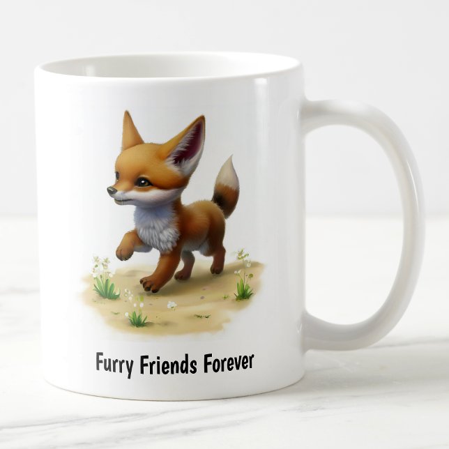Eine digitale Malerei einer Niedlichen Jackal Kaffeetasse (Von Creator hochgeladen)