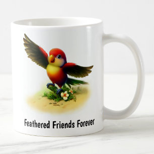 Eine digitale Malerei einer Niedlichen Lory Kaffeetasse