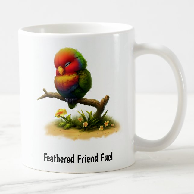 Eine digitale Malerei eines Mount Apo Lorikeets Kaffeetasse (Von Creator hochgeladen)