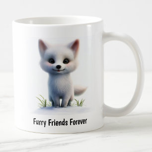 Eine digitale Malerei eines Niedlichen Arktischen Kaffeetasse