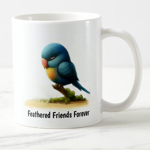 Eine digitale Malerei eines Niedlichen blauen Papa Kaffeetasse