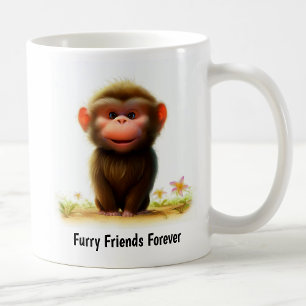 Eine digitale Malerei eines Niedlichen jungen Babo Kaffeetasse