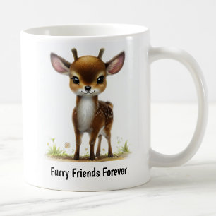 Eine digitale Malerei eines sehr niedlichen Hirsch Kaffeetasse