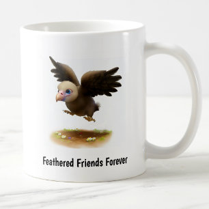 Eine digitale Malerei eines süßen Kondors Kaffeetasse