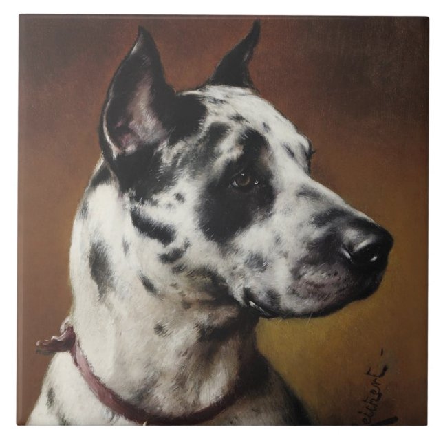 Eine Dogge-Fliese Fliese (Vorderseite)
