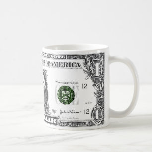 eine Dollar-Tasse Kaffeetasse
