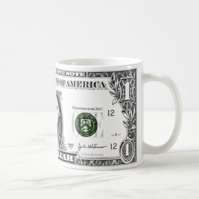 eine Dollar-Tasse Kaffeetasse (Rechts)