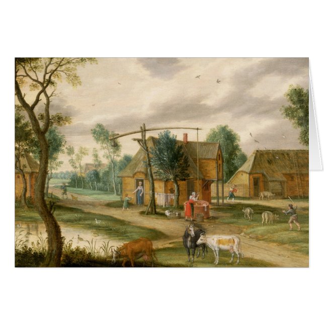 Eine Dorflandschaft (Vorderseite (Horizontal))