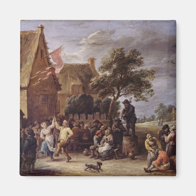 Eine Dorfmerrymaking Magnet (Vorne)