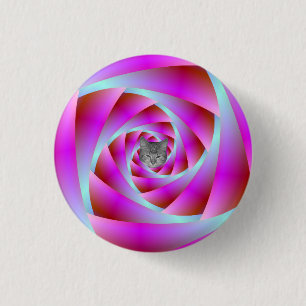 Eine Drehung von Blau und Rosa Button
