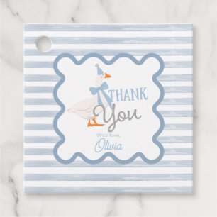 Eine dumme Gans 1. Geburtstags-Dankeschön-Geschenk Geschenkanhänger